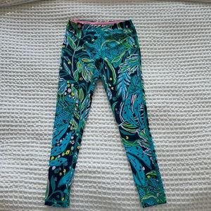 Lilly Pulitzer Luxletic girls leggings, size Large 8-10, like new- worn once.